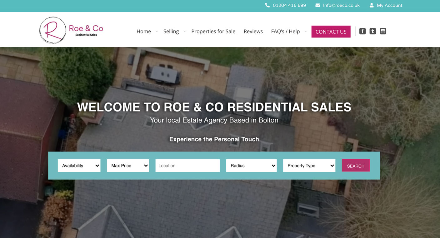 estate agent web design